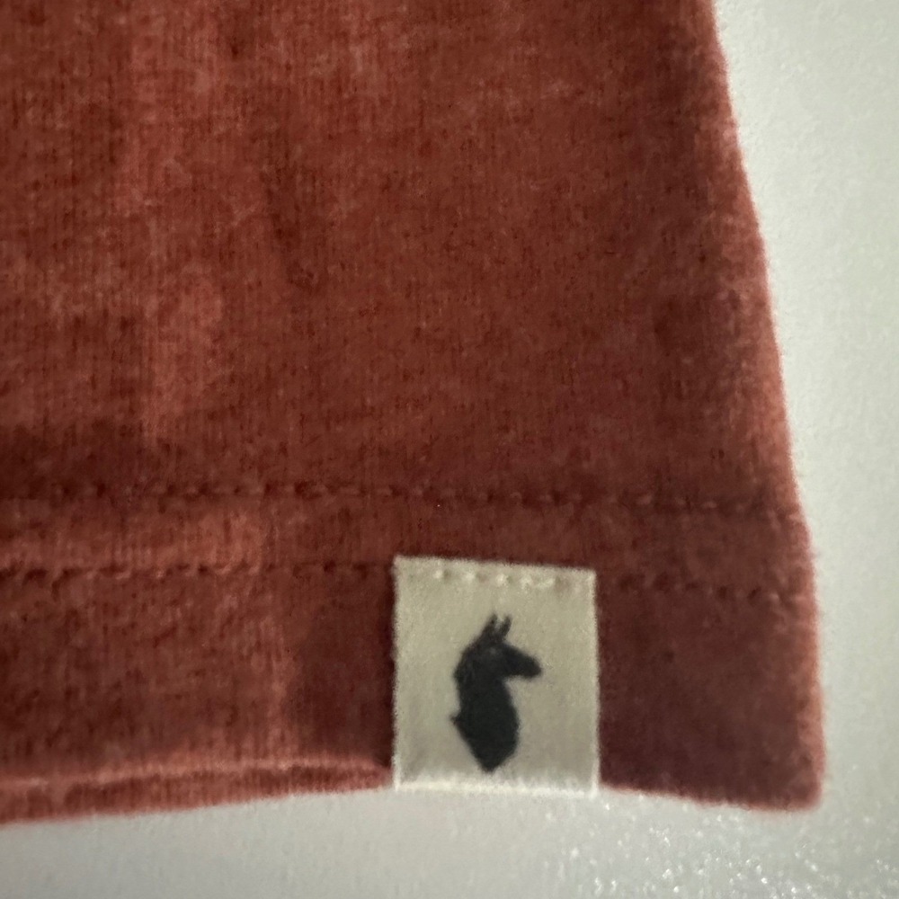 Cotopaxi Vibe Graphic Organic Cotton T-Shirt Sz XS Rust Brown Llama Logo Sunset - Picture 7 of 10